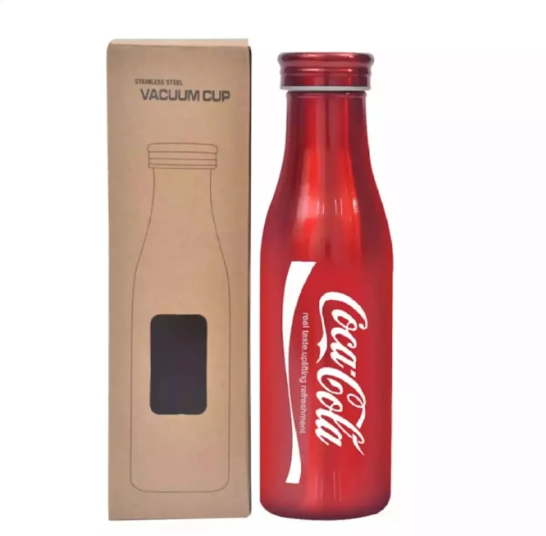 স্টেইনলেস স্টিল ভ্যাকুয়াম কোকা-কোলা and Pepsi  ইউনিক ডিজাইনের পানির বোতল 500ml - water bottle. 