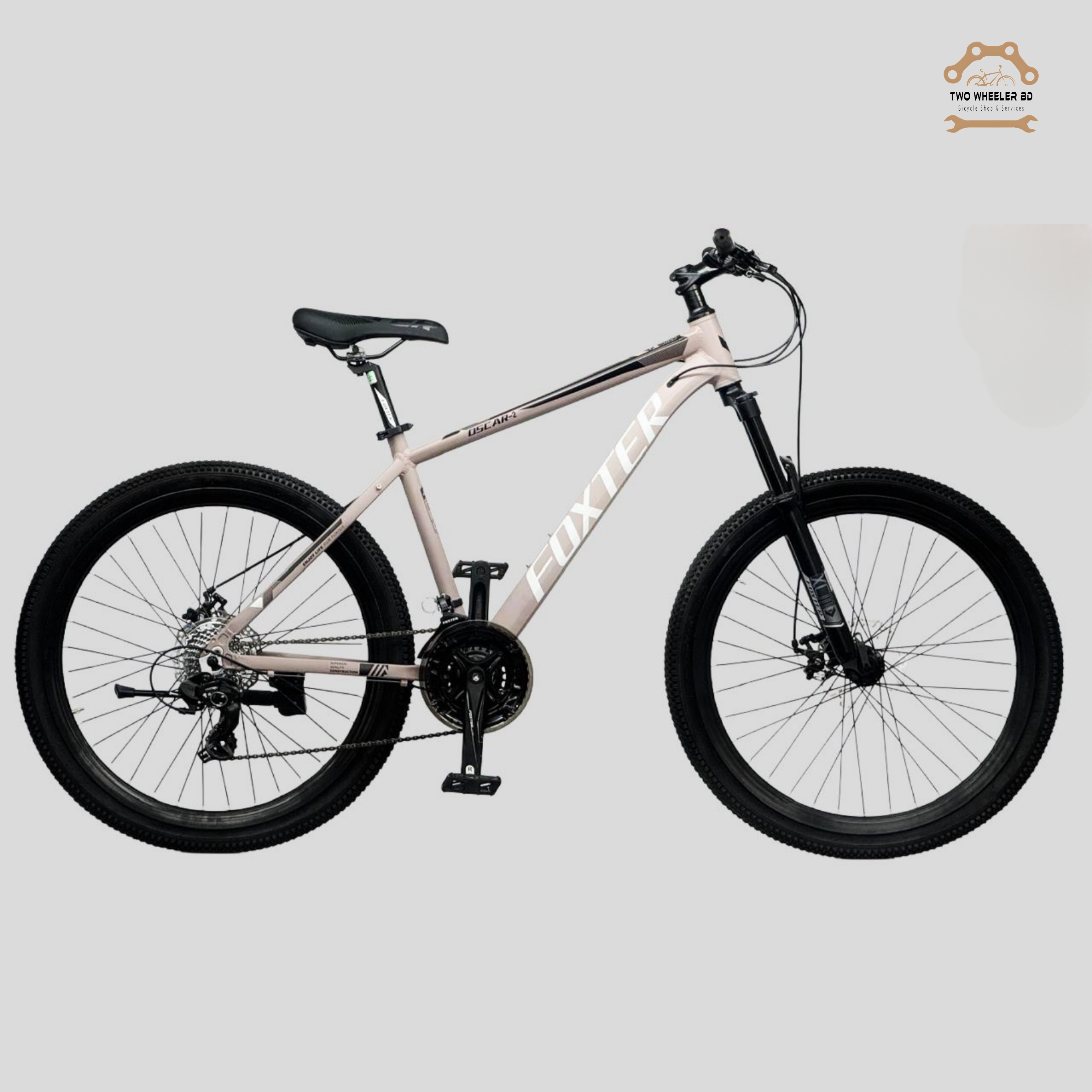 Foxter Buzz Model 26 inchi 21 Speed Gear Cycle With Suspension Lockout fork High Rim Coloring Fat Spoke With Shimano Parts