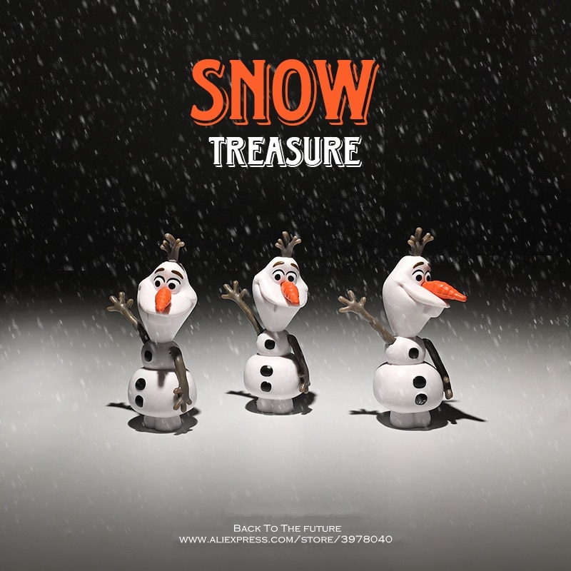 Disney Frozen snowman Olaf 4.5cm mini Action Figure Posture Anime Decoration Collection Figurine Toy model for children gift