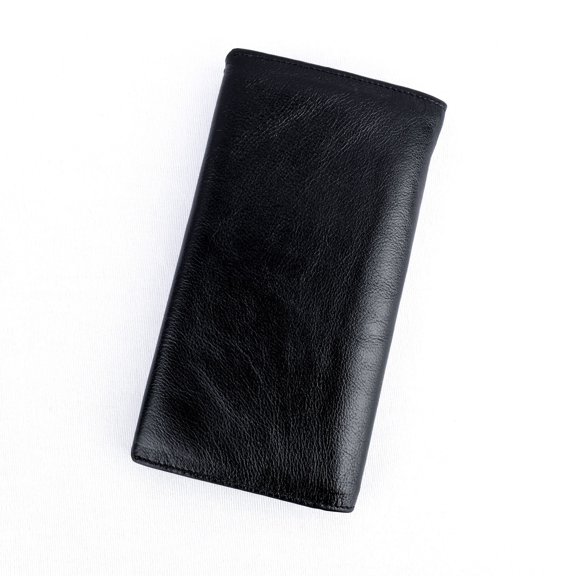 Cloudy Forest Long Bifold Checkbook Wallet Money Bag Soft Leather Black Western Men's Wallet RFID Blocking Wallet For Men - wallet for men. 