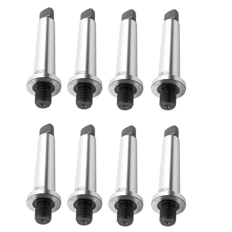 8X 2Mt Shank to 1/2 Inch -20 Threaded Drill Chuck Arbor Hardened Morse Taper Mt2 Adapter