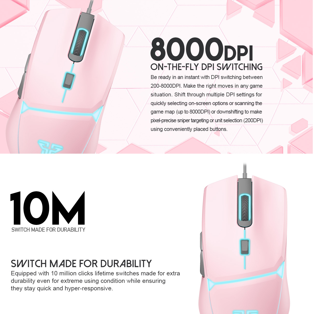 FANTECH VX7 CRYPTO GAMING MOUSE. 