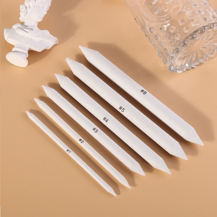 6 PCS Blending Stumps and Tortillions, Sketch Drawing Tools, Paper Art Blenders for Student Sketch Drawing. 