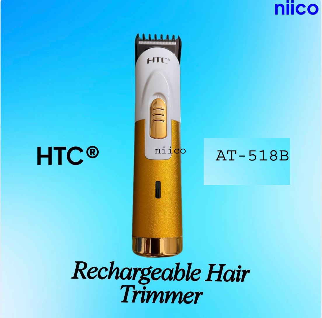 HTC Professional Rechargeable Heavy Duty  Trimmer / Beard Shaver Trimer For Men Men Model:AT-518B /1107B-Using Time -45 Minutes. 