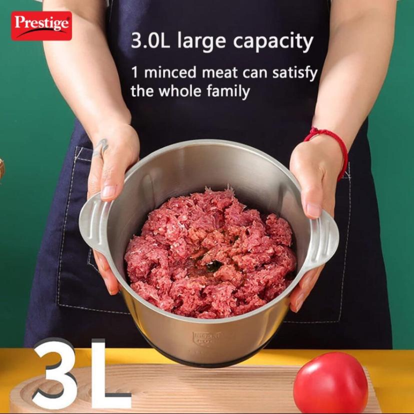 Prestige FC 1200 Food Chopper 3 liters Large Capacity 1200 watt high Power Stainless Steel Material  High Quality and Powerfull Food Chopper Grinders. 