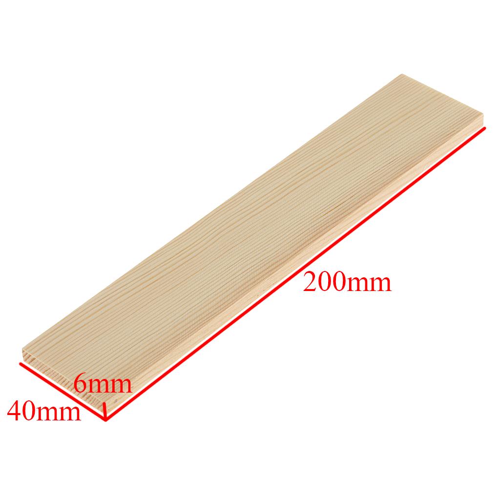 20pcs Smooth Unfinished Wood Pieces Rectangle Board for Modelling Material. 