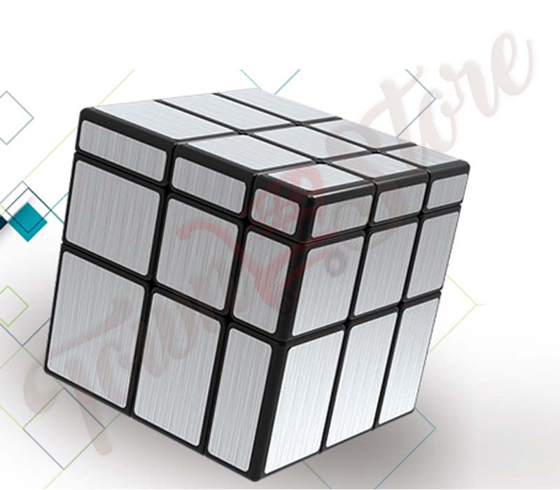 Mirror Cube 3x3x3 Speed Cube, 3x3 Mirror Blocks Cube Different Shapes Silver Cube 5.6 cm Mirrored Cube Puzzle Toy. 