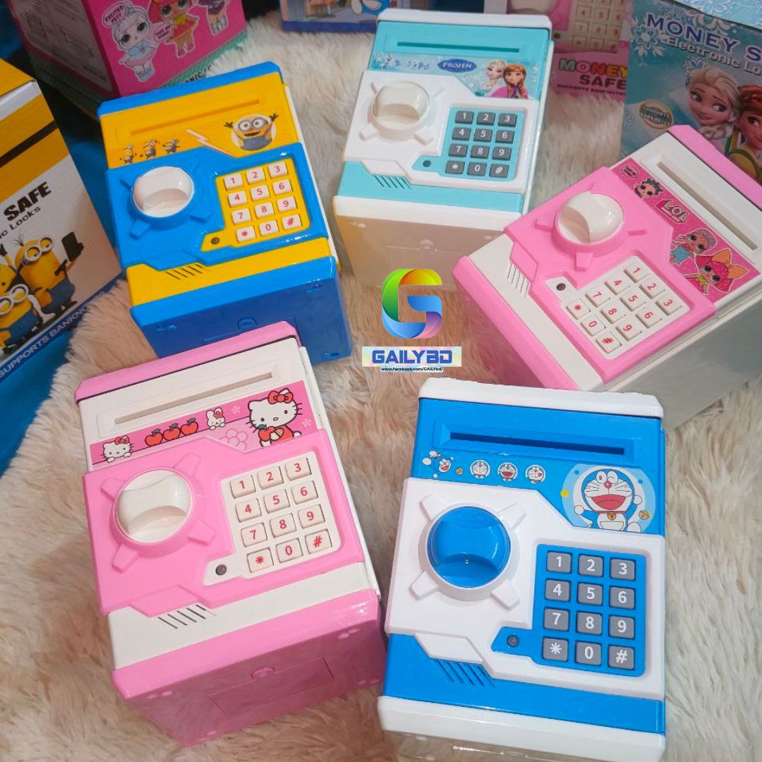 Kids Electric Finger print money saving bank, minion finger print ATM bank,frozen finger print ATM bank,Hellokitty fingerprint Atm Bank,piggy bank,money saving bank, electric bank,password and fingerprint bank for kids, kids bank. 