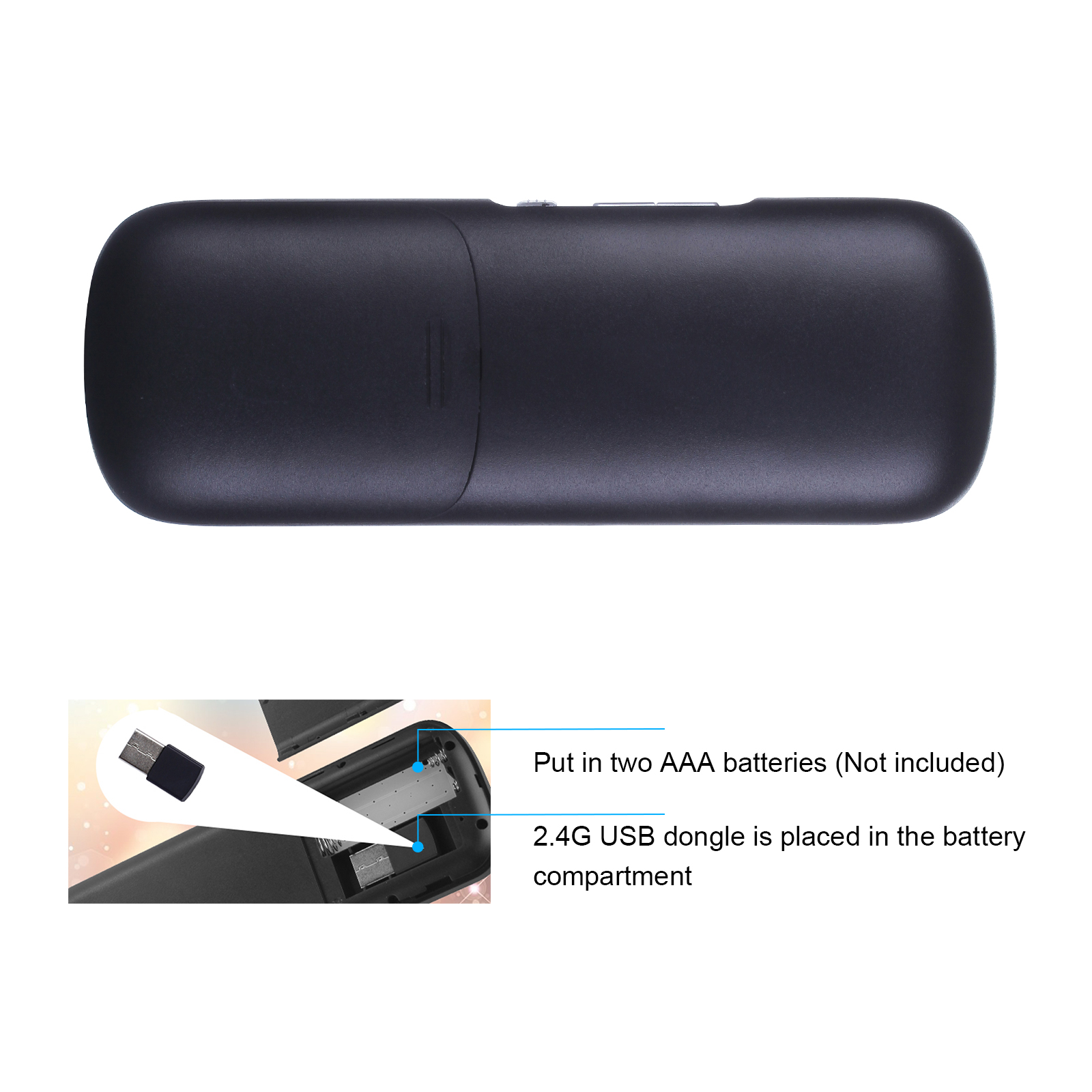 iPazzPort Mini Bluetooth＆ 2.4GHz Wireless Keyboard with Touchpad MouseCombo for Android TV Box/PC/Tablet/PS4/Raspberry Pi 3/HTPC. 
