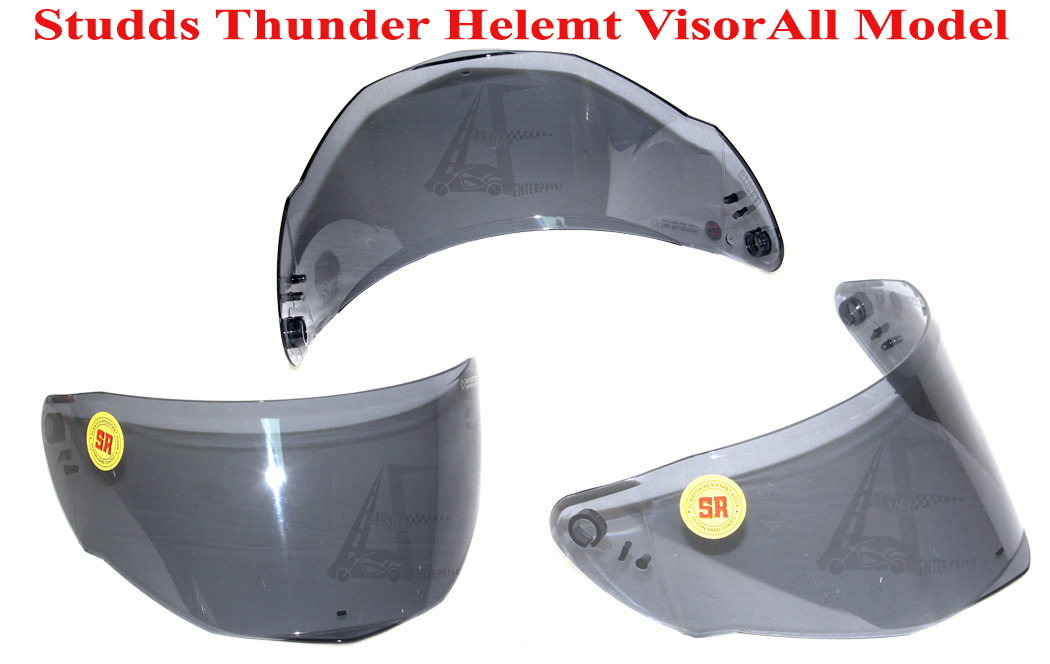 Studds Spare Visor for Thunder Helmets-Smoke