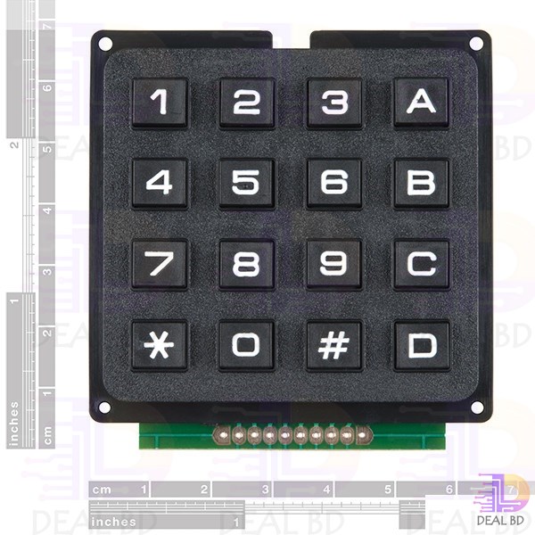 Keypad Telephone Style 4x4 16 Button Membrane Switch Matrix Array Keyboard Keypad Module Use Key PIC AVR Stamp Plastic Keys Switch For Arduino Controller. 