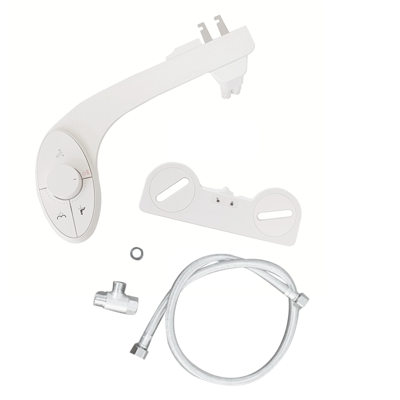 Bidet Sprayer Attachment for Toilet Non-Electric Self-Cleaning Dual Retractable Nozzles Adjustable Water Pressure B Easy to Use