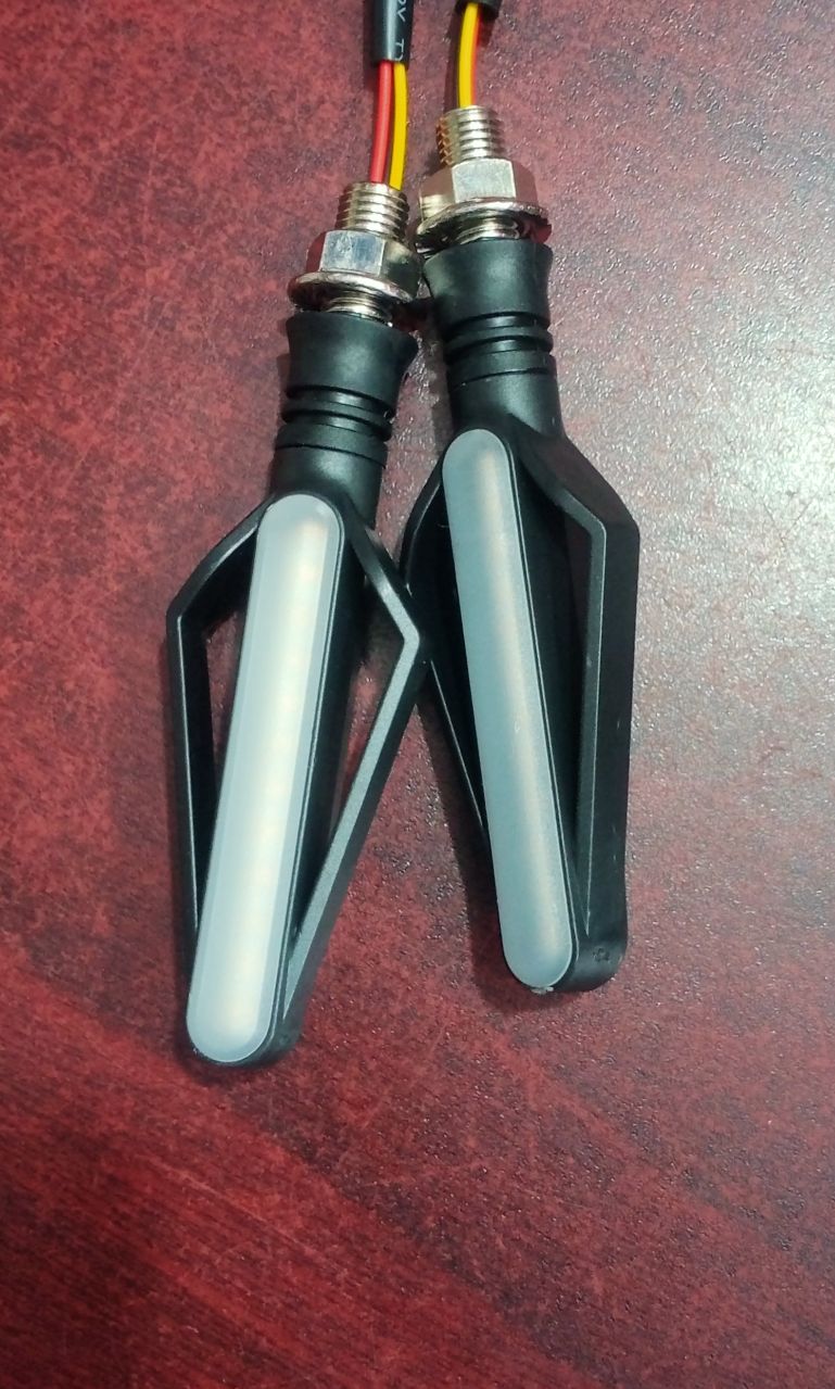 2PCS LED Motorcycle Turn Signal Lights 12V Super Bright Indicator Moto Clignotant Blinker Daytime Running Light Lamp