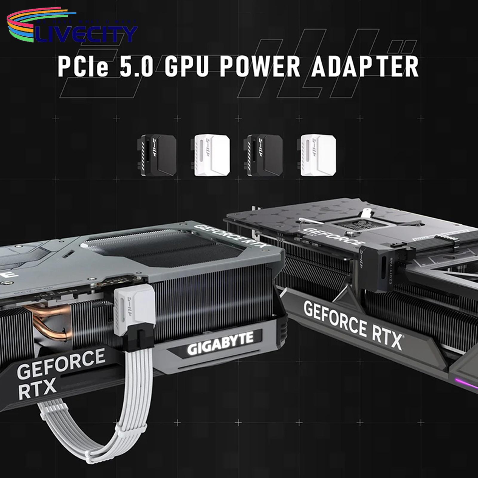 Gpu Power Supply Connector 12vhpwr 16pin 180 Degree Angled Power Adapter Pcie 5.0 for Rtx40 Series Graphics Card High Quality Power Supply Convertor for Gaming Pcs Gpu Power Adapter. 
