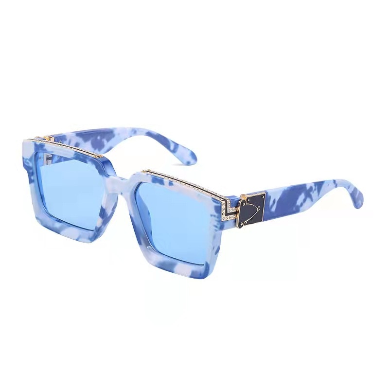 2021 European and O Ameran ladies new colorful one-piece outdoor sports sunglasses 2463