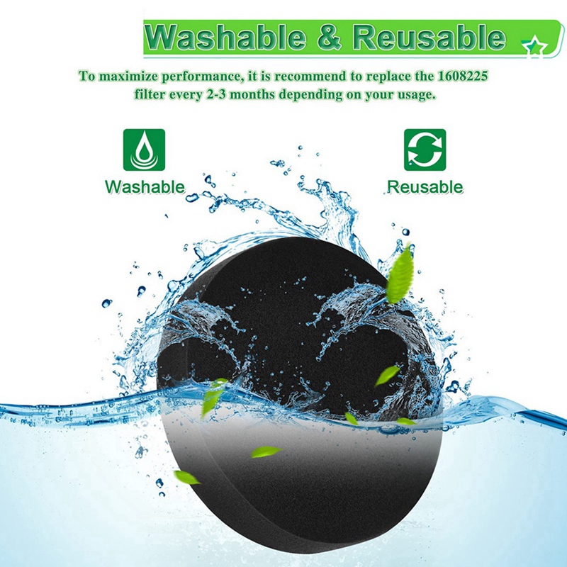 Replace Filter for Bissell Powerforce Helix Turbo 1797 2190 Cleanview Rewind 2258 2492 2254 Vacuum Cleaner,Part 1608225. 