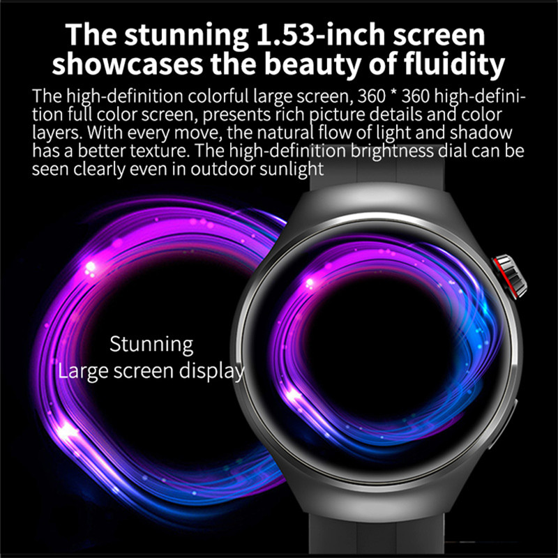 Smart Watch G7 MAX 1.53inch HD Large Screeen Custom Dial NFC AI Voice Assistant Compass Sport Tracker Men Smartwatch. 