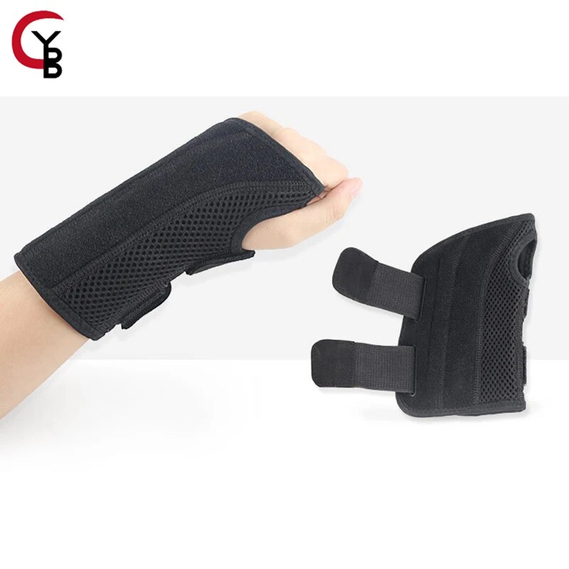 Copper Compression Wrist Brace - Copper Infused Adjustable Wrist Support Splint for Men And Women 1Pair LEFT