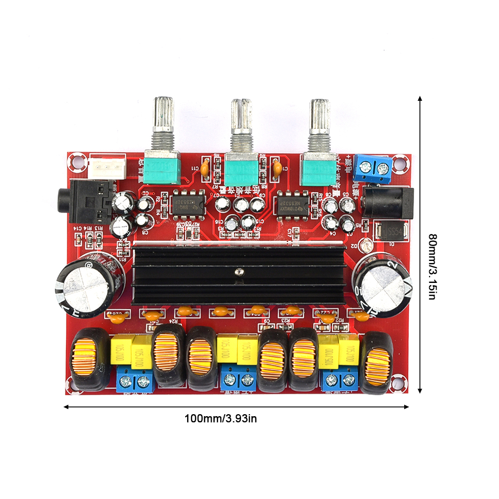 DC 12V-24V 2 Channel TPA3116 Digital Audio Amplifier Board TPA3116D2 Subwoofer Speaker Power Amplifier with 2*50W 100W- 1pcs. 