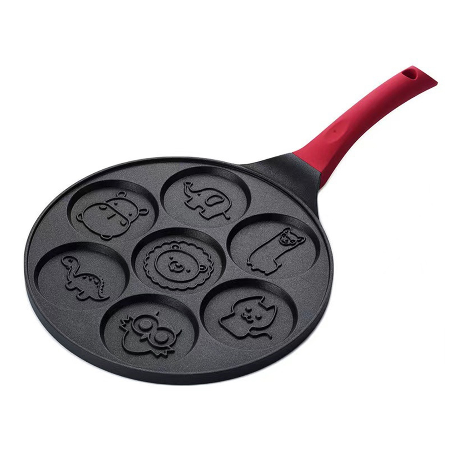 Wheel Pancake Pan Cute Pattern Roller Pancake Pan Small Frying Pan. 