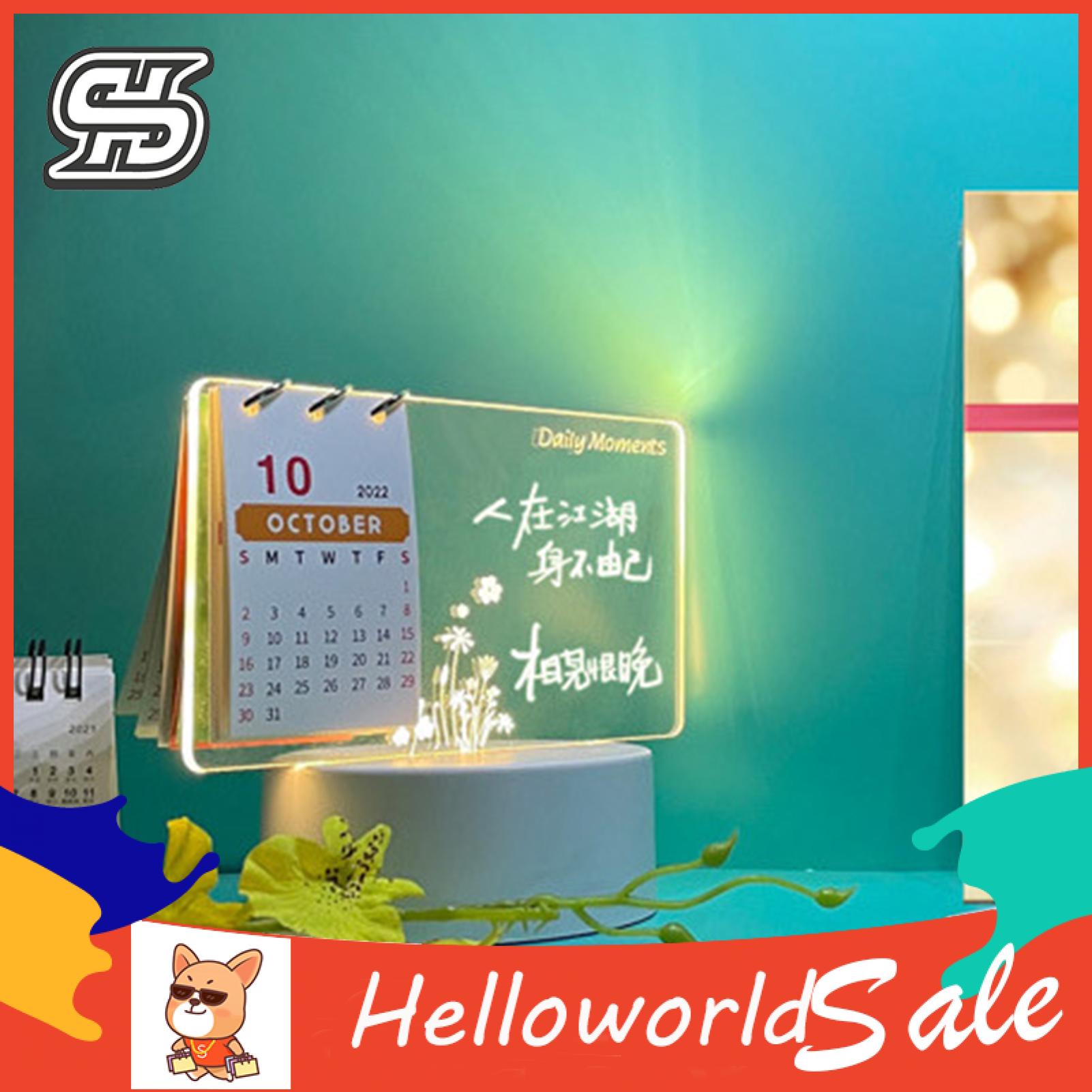 HelloWorld Notepad Board Erasable Transparent To-Do List Writing Board. 