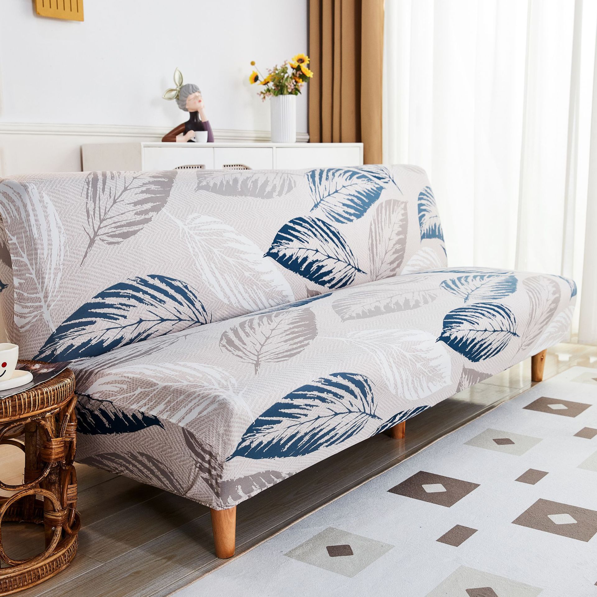 New Sofa Bedspread All-Inclusive Printed Stretch Sofa Slipcover Sofa Mattress Cover Fitted Sheet Four Seasons Available Sofa Towel. 