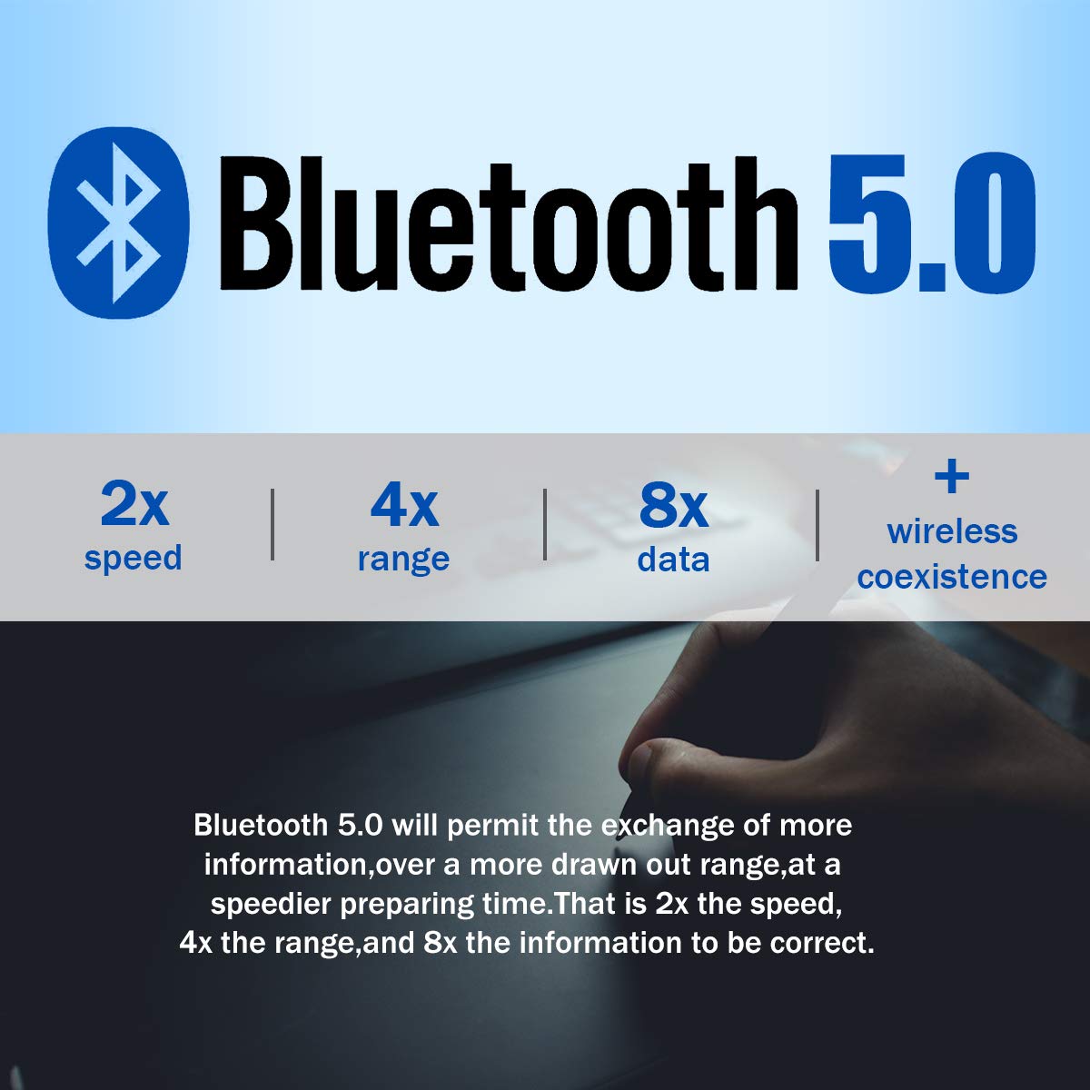 USB Bluetooth 5.0 Bluetooth Adapter Receiver Wireless Bluethooth Dongle 4.0 For PC Computer Mini Music Bluthooth Transmitter. 