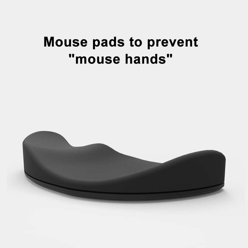 Silicone Wrist Support Mouse Pad Palm Rest Office Hand Rest Right Hand Version. 