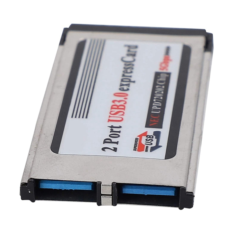 (New) high-speed dual 2 Port USB 3.0 express card 34mm slot express card PCMCIA converter adapter for laptop notebook. 