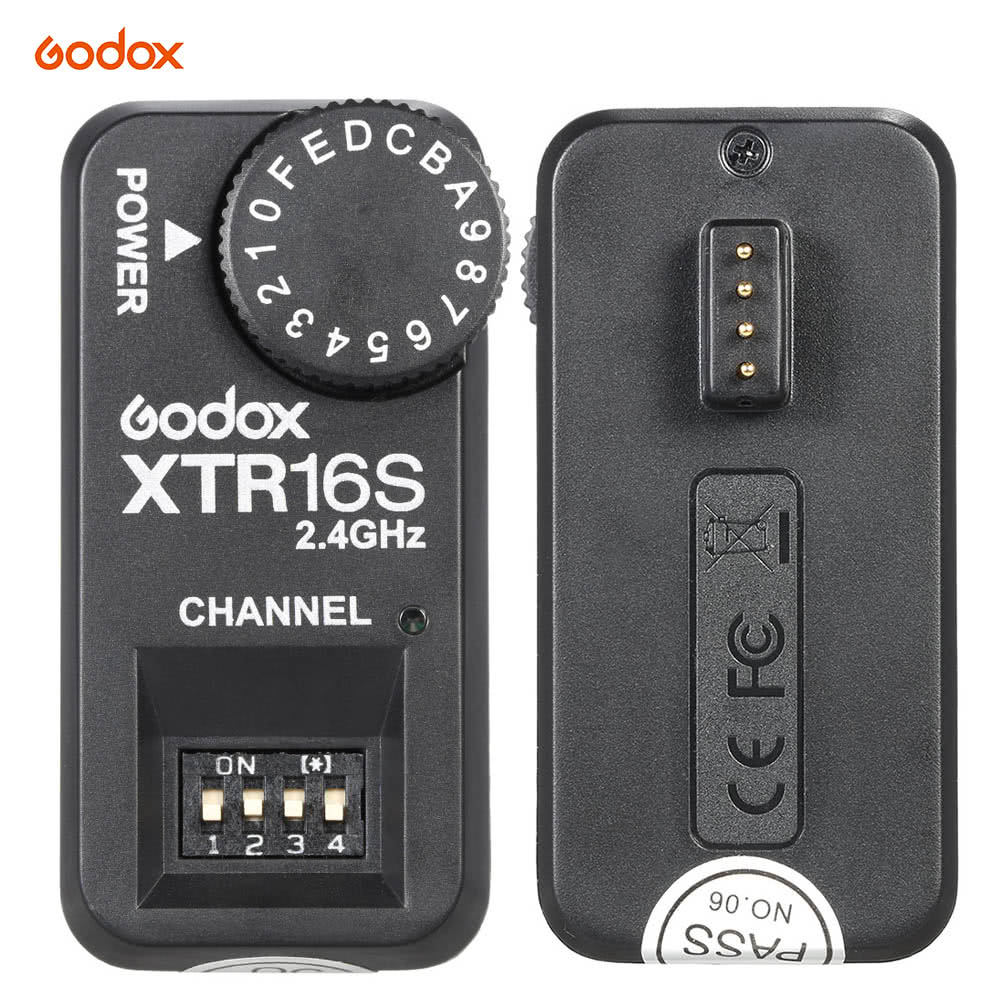Godox XTR16S 2.4G Wireless Xsystem Remote Control Flash Receiver for VING V860 V850. 