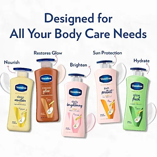 Vaseline Intensive Care Cocoa Glow Body Lotion - With Shea Butter, 400 ml. 