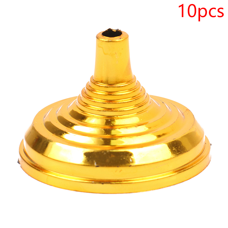 10Pcs Gold-Plated Plastic Base Round Square Flagpole Base Table Flag Holders Mini Flag Bases Decoration Hudduo. 