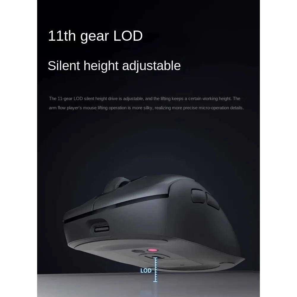 RAPOO VT3 PRO MAX Wireless Mouse Gaming PAW3950 Lightweight 800mAh 30000DPI 750IPS 2.4G Dual Mode 11 Level LOD OTA Update 8Khz. 
