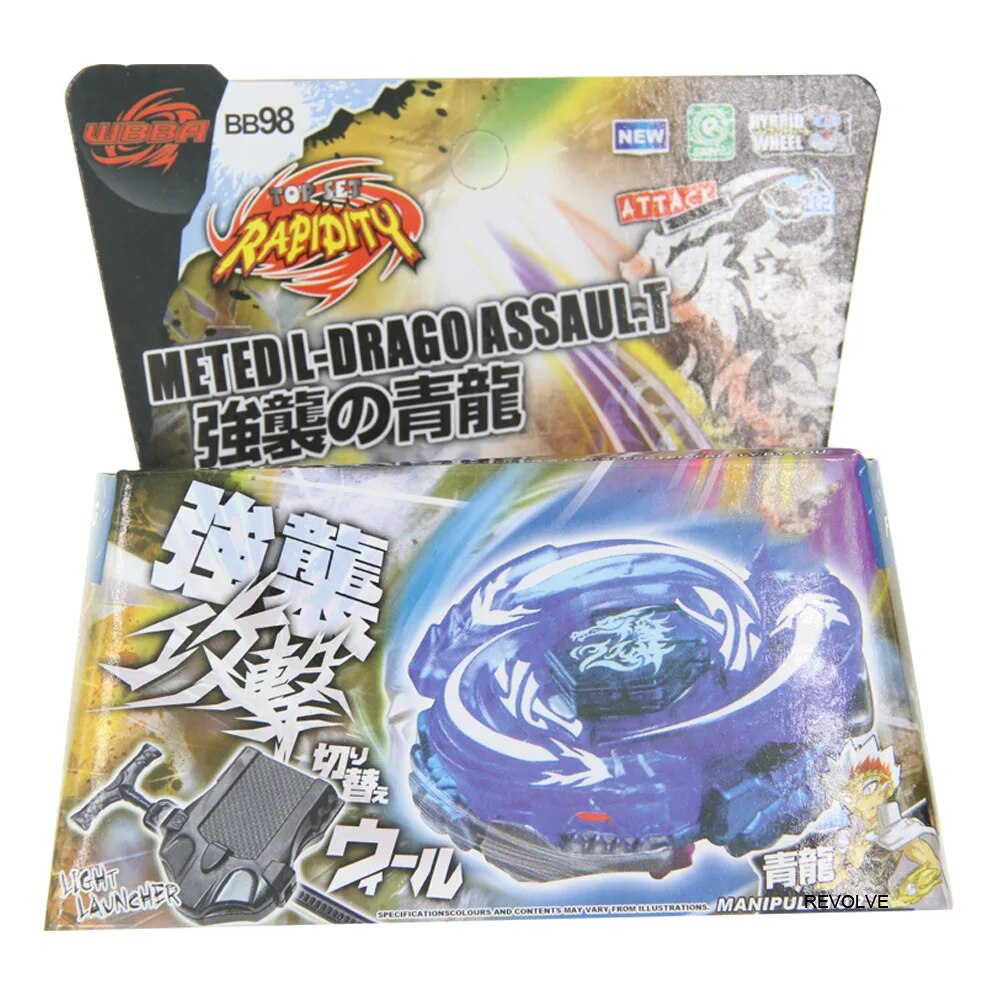 B-X TOUPIE BURST BEYBLADE SPINNING TOP Death Quetzalcoatl BB119 Metal Fury 4D Launcher Set with Ripcord Starter. 
