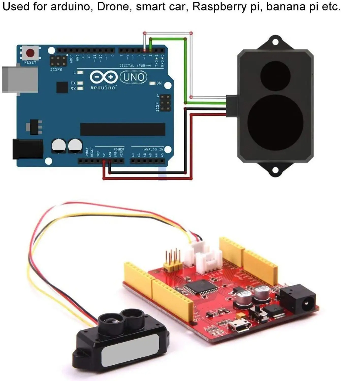 TFmini-S LiDAR Module Ranging Sensor for Pixhawk. 