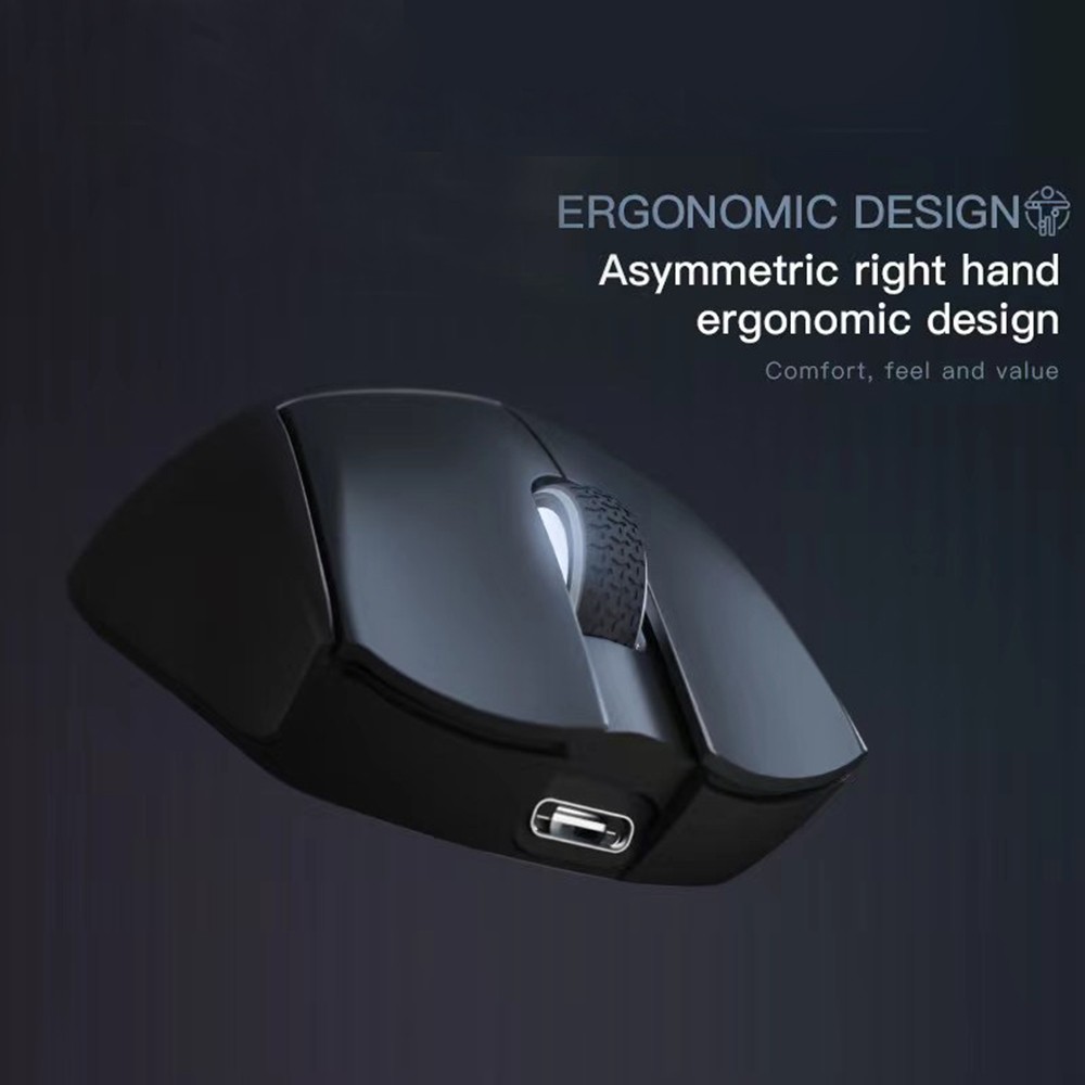 Darmoshark N5 Lightweight Gaming Mice Tri-Mode Connectivity 2.4G/BT/Wired Wireless Mice with Adjustable Moving Speeds for PC Laptop. 