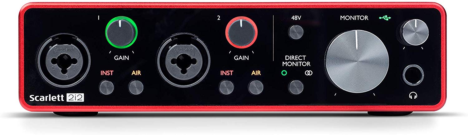 Focusrite Scarlett 2i2 (3rd Gen) USB Audio Interface. 