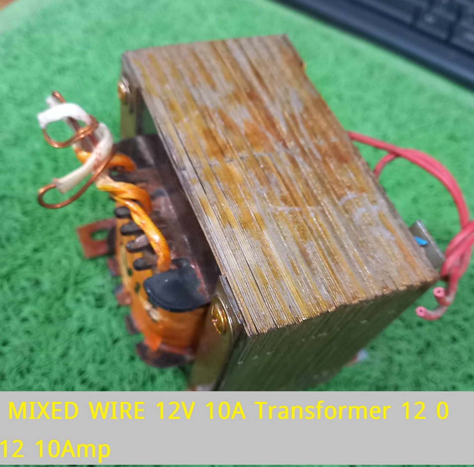 MIXED WIRE 12V 10A Transformer 12 0 12 10Amp Input AC 220V Output 12V Transformer 10A Transformer Step Down 12 0 12 Volt Transformers 10A. 