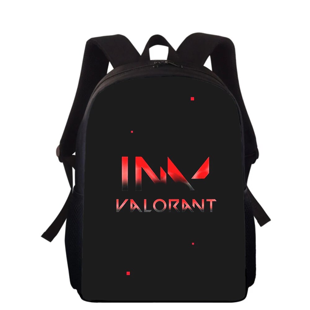game Valorant 15” 3D Print Kids Backpack Primary School Bags for