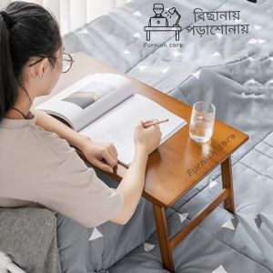 Wooden Laptop Stand Study Table - Stylish And Functional Wooden Stand For Comfortable Laptop Use. 