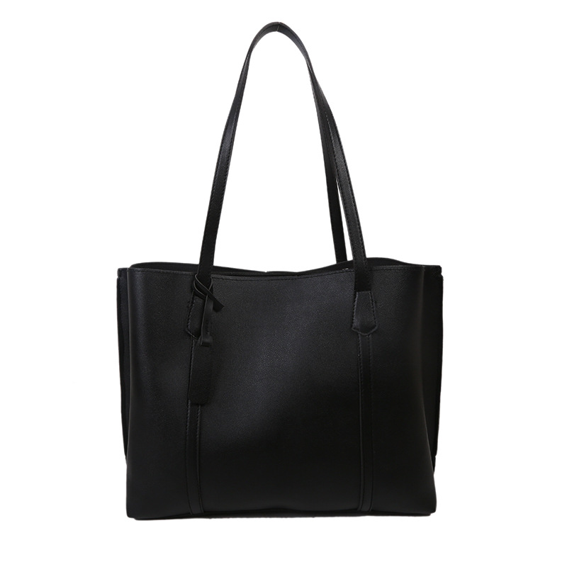 Autumn and Winter Big Bag Women's 2021 New Korean Version Trendy Simple Large Capacity Soft Leather Tote Bag Casual and Versatile Shoulder Bag. 