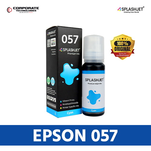 Epson 057 Splashjet Premium Refill Ink for Epson L8050, L18050 Printer . 6 Color Ink. Full Set 6 Color Ink. 70gm. 