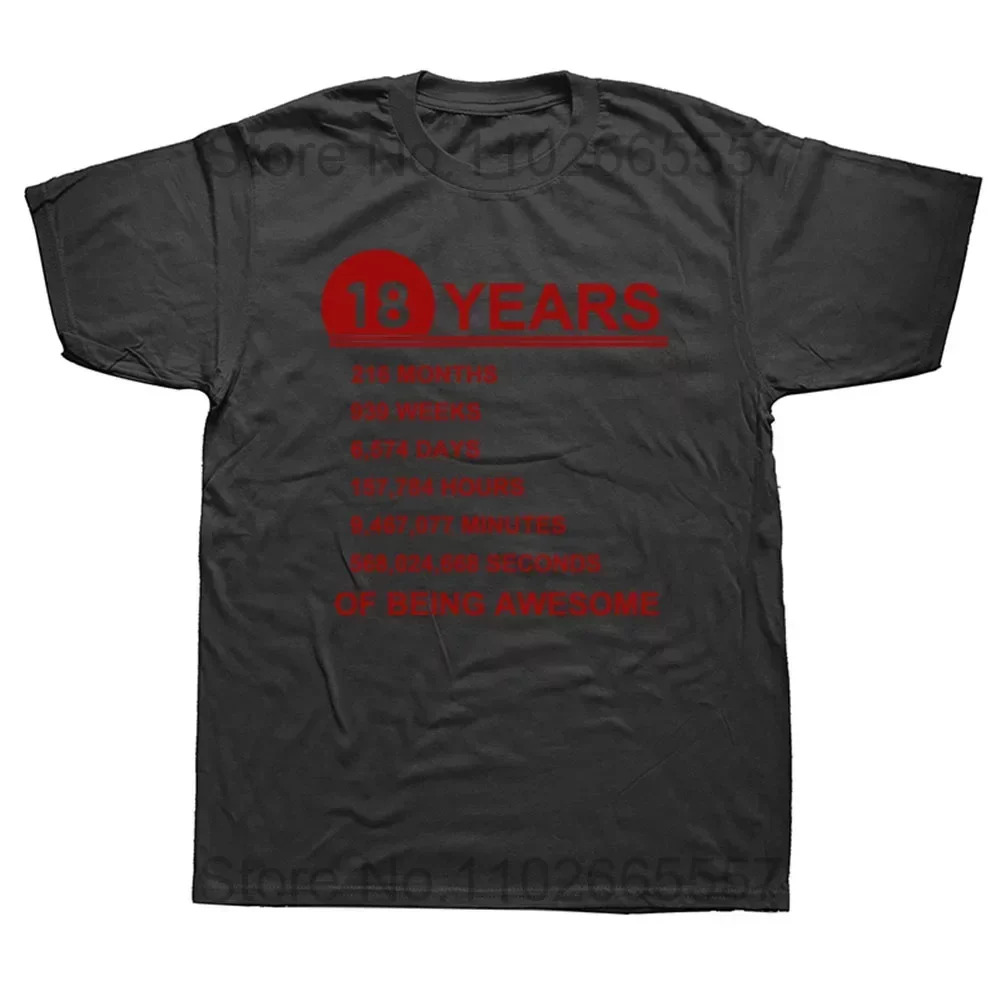 Level 18 Unlocked 18th Birthday 18 Year Old Gamer Boys T Shirts Graphic Cotton Streetwear Adult Gifts Summer Style T-shirt. 