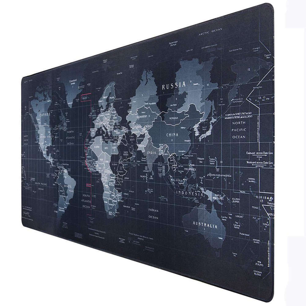 【happy one】Large Mouse pad Gamer Accessories XXL Natural Rubber Computer Keyboard Desk Mat World Map Gaming Mouse Pad. 