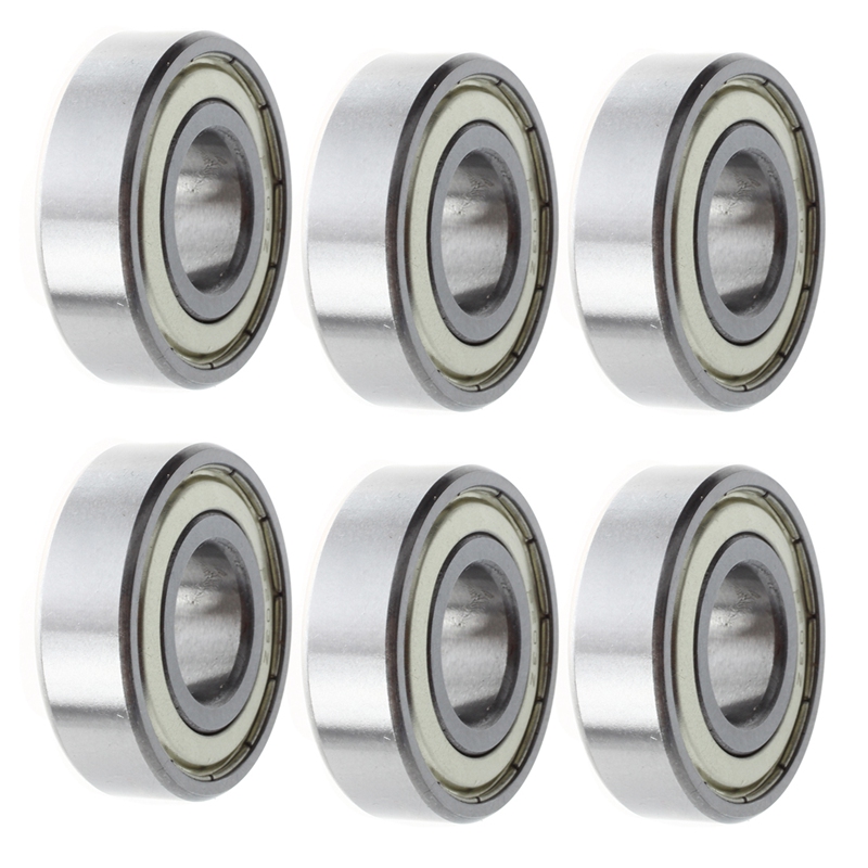 JOUYI 6X 6203Z Deep Groove Double Metal Metric Ball Bearing 17 x 40 x 12mm. 
