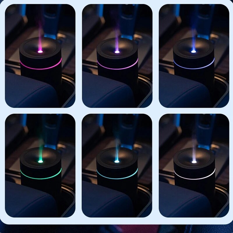Xiaomi Mijia New Car Humidifier Portable Diffuser Essential Oil Automatic Spray Colorful Light Wireless Car Aromatherapy Machine. 