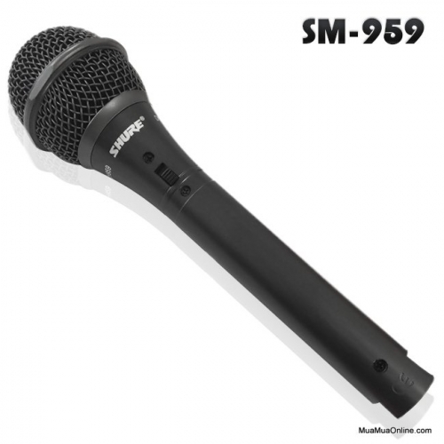 SHURE SM-959 PROFESSIONAL UNI-DIRECTIONAL DYNAMIC MICROPHONE. 