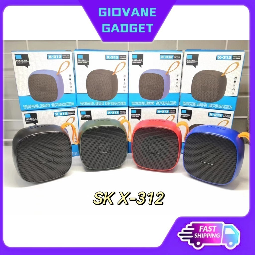 X-312 Bluetooth, USB, TF Card & FM Radio Supported Speaker. 