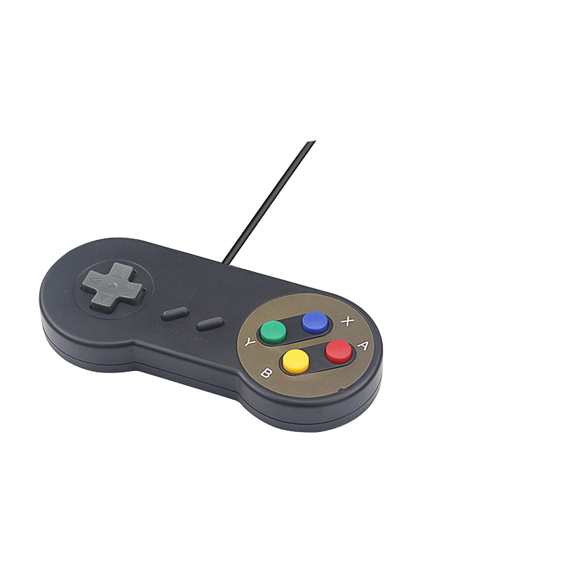 Pi 4 Bberry for Rasp game controller suitable for oPie game i RetrC NESP joystick wired control handle retro game controller 2-piece set USB game controller suitable for P. 