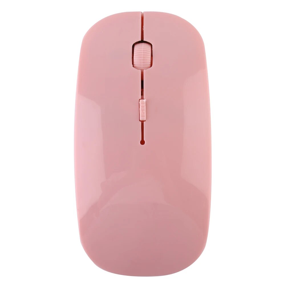 Pink Bluetooth-compatible 2.4GHz Wireless Mous USB Optical Rechargeable Mouse for Computer Laptop PC Macbook Gaming Mouse Gamer. 